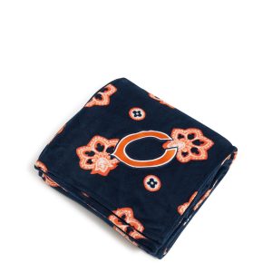 NFL Oversized Throw Blanket Chicago bears bandana in Fleece