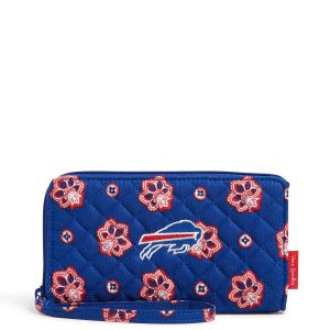 NFL RFID Front Zip Wristlet Buffalo bills bandana in Cotton