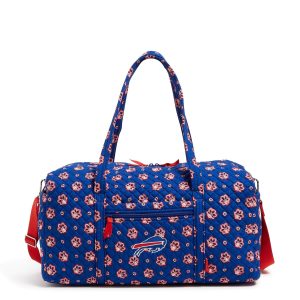 NFL Large Travel Duffel Bag Buffalo bills bandana in Cotton