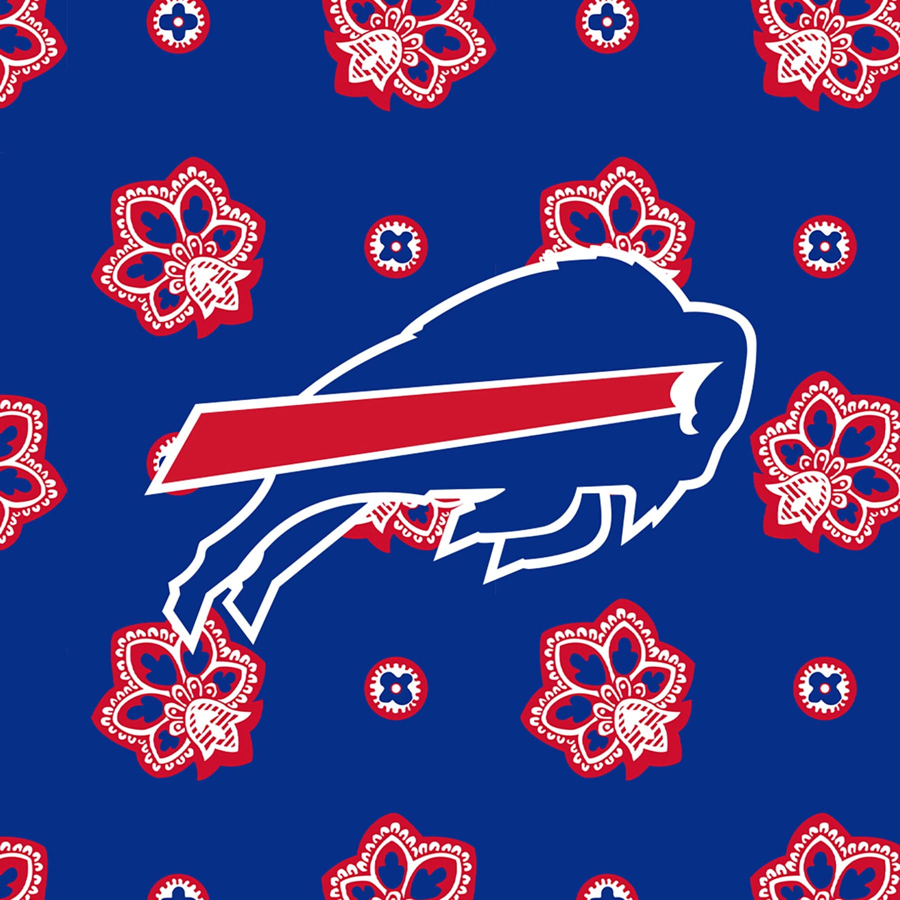 NFL Large Travel Duffel Bag Buffalo bills bandana in Cotton - Image 5