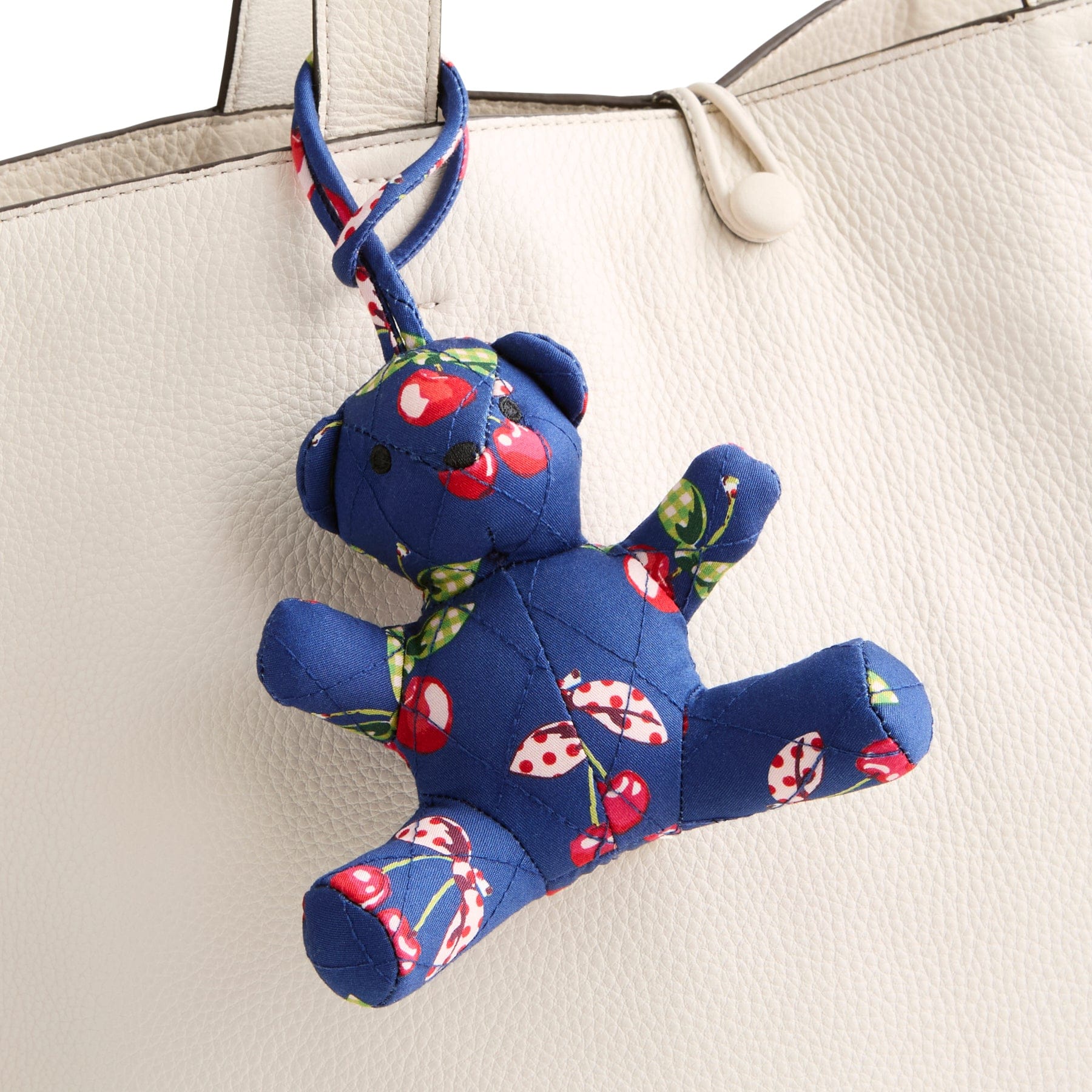 Bitty Bear Bag Charm Cherry picking in Premium cotton - Image 2