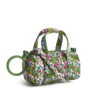 Original Duffel Bag Charm Ribbon plaid in Premium cotton