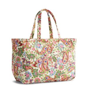 Knollton Tote Bag Vibrant paisley in Premium cotton