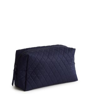 Large Cosmetic Bag Peacoat in Premium cotton