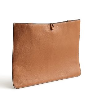 Laptop Insert Roasted Pecan in Leather