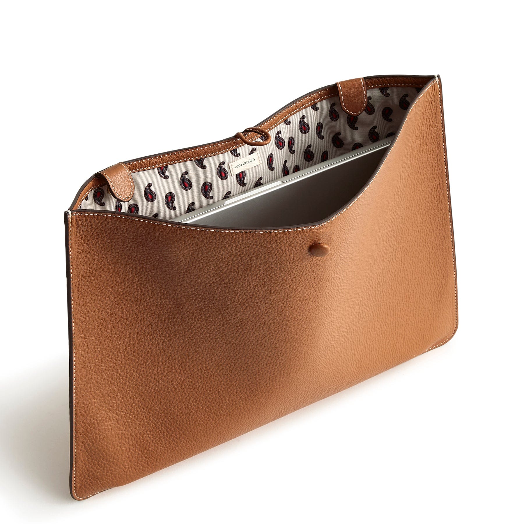 Laptop Insert Roasted Pecan in Leather - Image 2