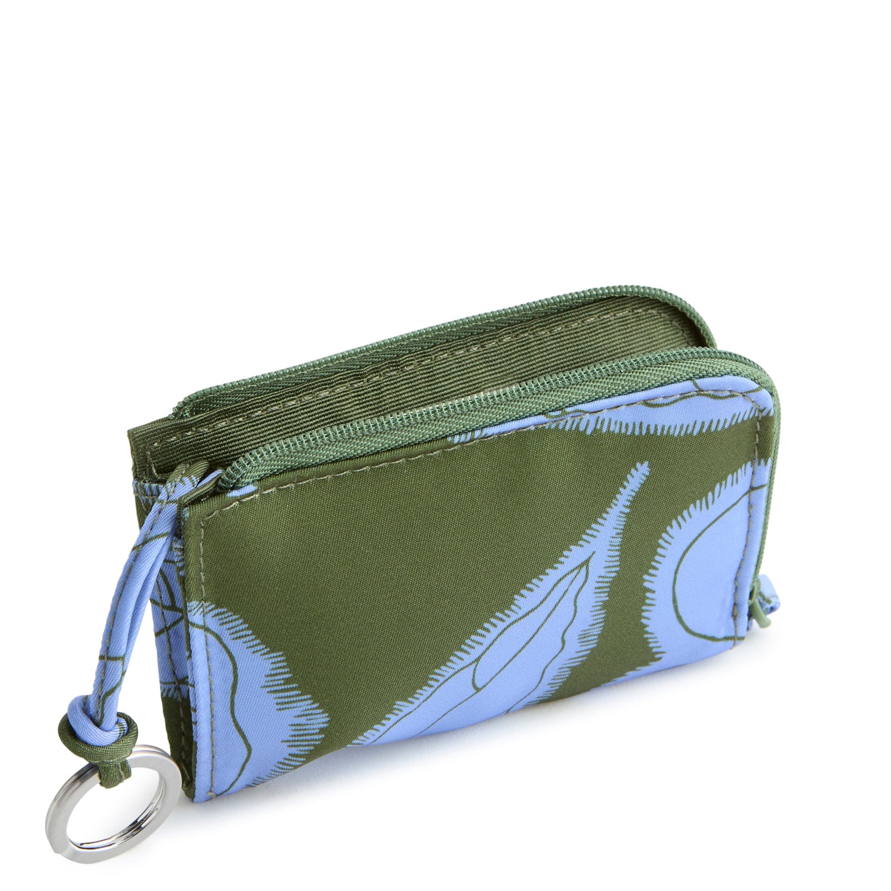 Zip Card Pouch Appliqu�� floral in Nylon - Image 2