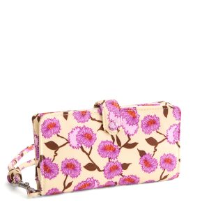 Phone Wristlet Stripey buttons in Nylon