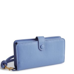 Phone Wristlet Quiet Harbor in Leather