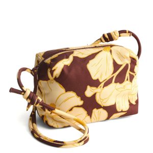 Blake Crossbody Scattered anemones in Nylon