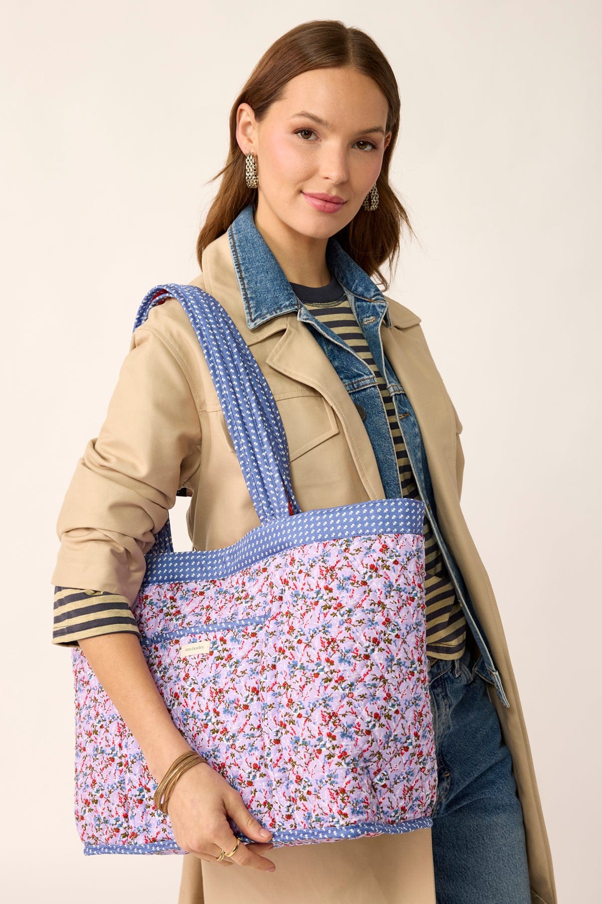 Hathaway Tote Bag Wildflower sprigs in Premium cotton - Image 3