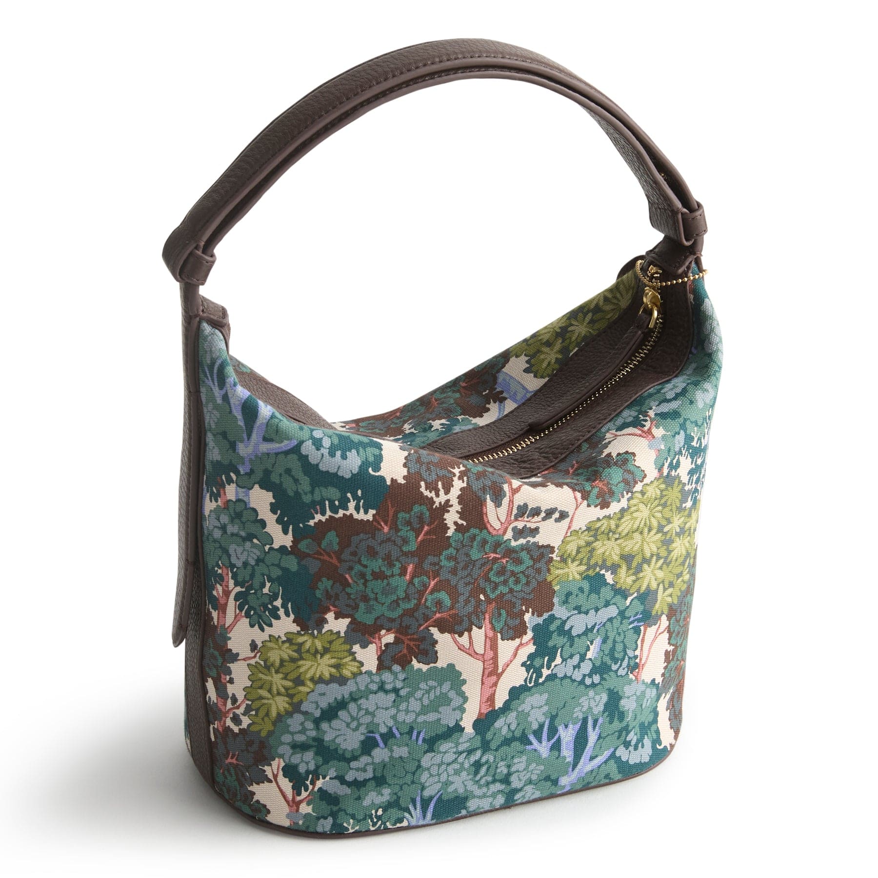 Astoria Shoulder Bag Serene forest in Oxford canvas - Image 4