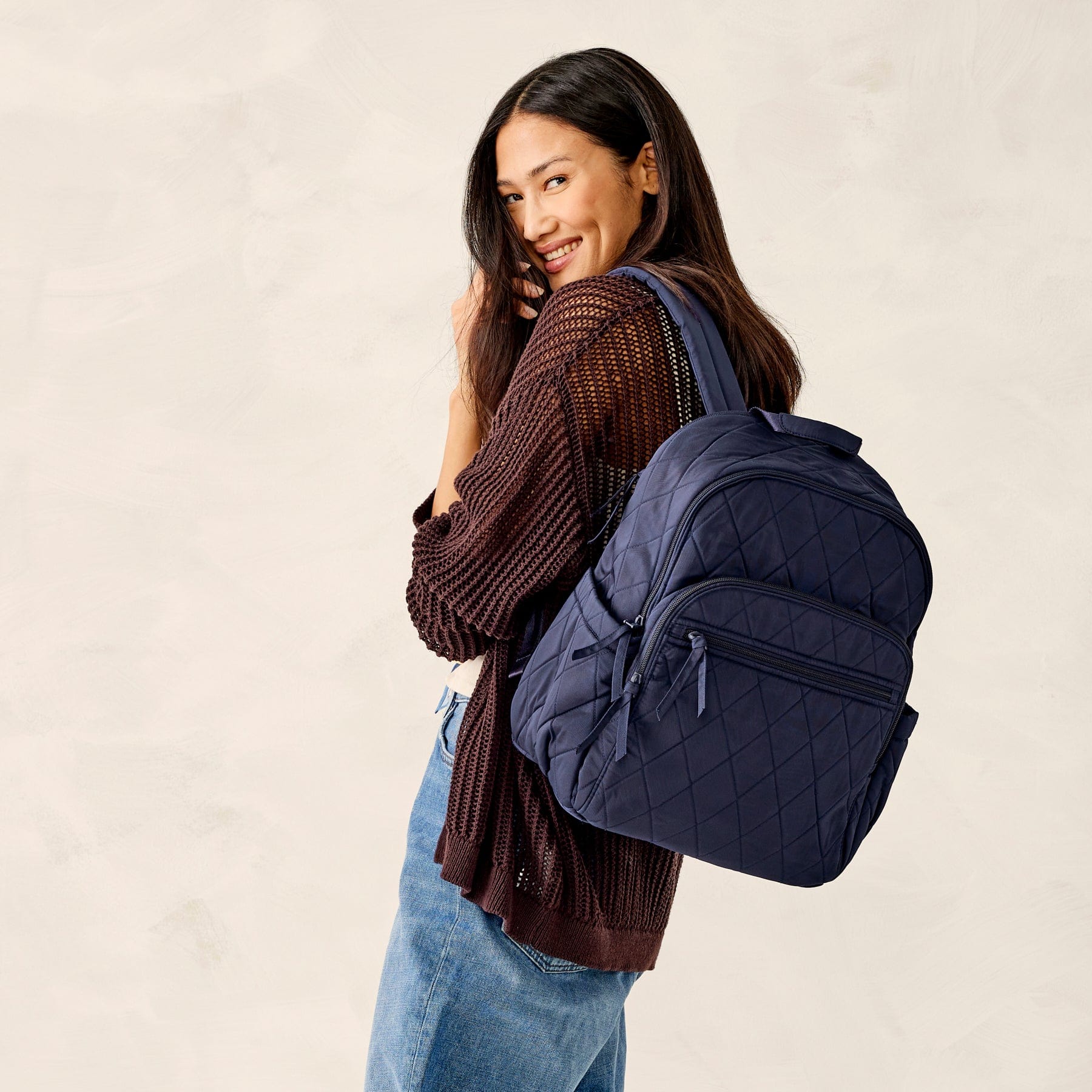 Bancroft Backpack Peacoat in Performance twill - Image 2