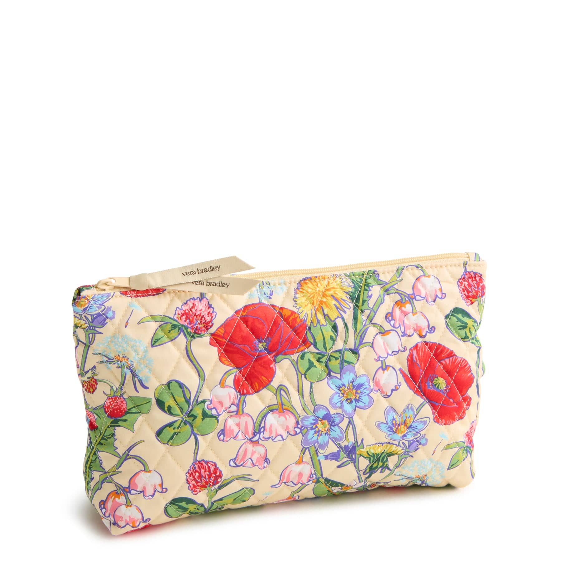 Medium Pouch All the pretty wildflowers in Premium cotton