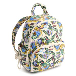 Small Banbury Backpack Gardenia garden in Featherweight