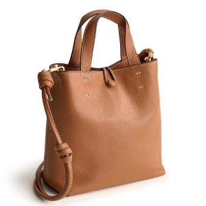 Mini Original Tote Bag Roasted Pecan in Leather
