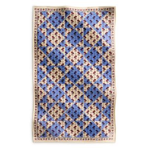 Plush Throw Blanket Rachel ditsy patchwork in Fleece
