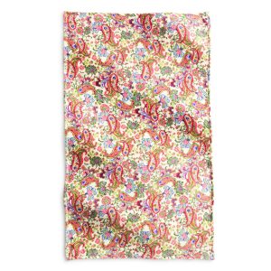 Plush Throw Blanket Vibrant paisley in Fleece