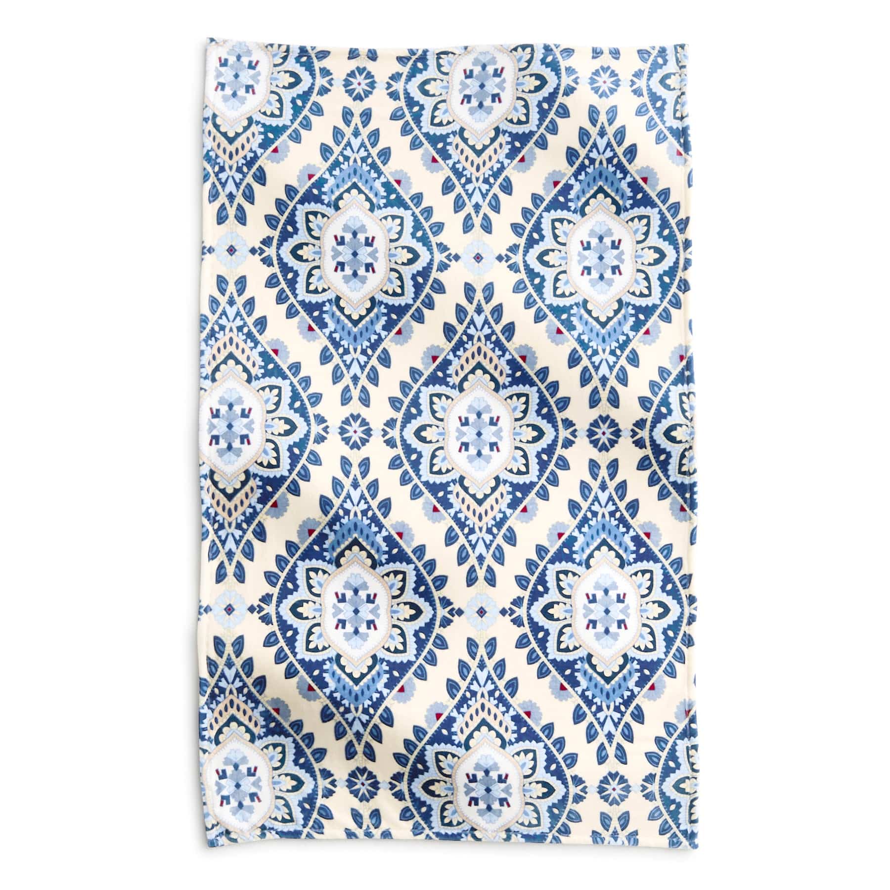 Plush Throw Blanket Cambridge blues in Fleece