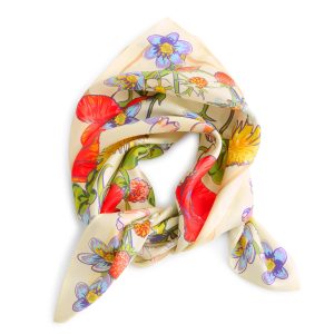 Square Silk Scarf All the pretty wildflowers in Silk