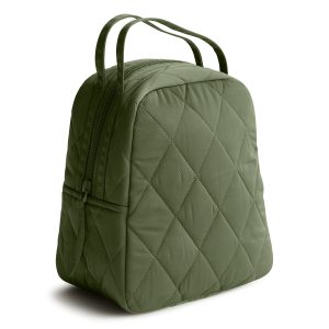 Lunch Bag Bronze Green in Performance twill