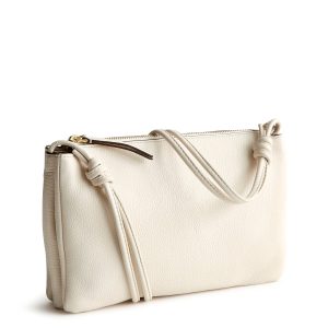 Foxbury Crossbody Cottage Cream in Leather