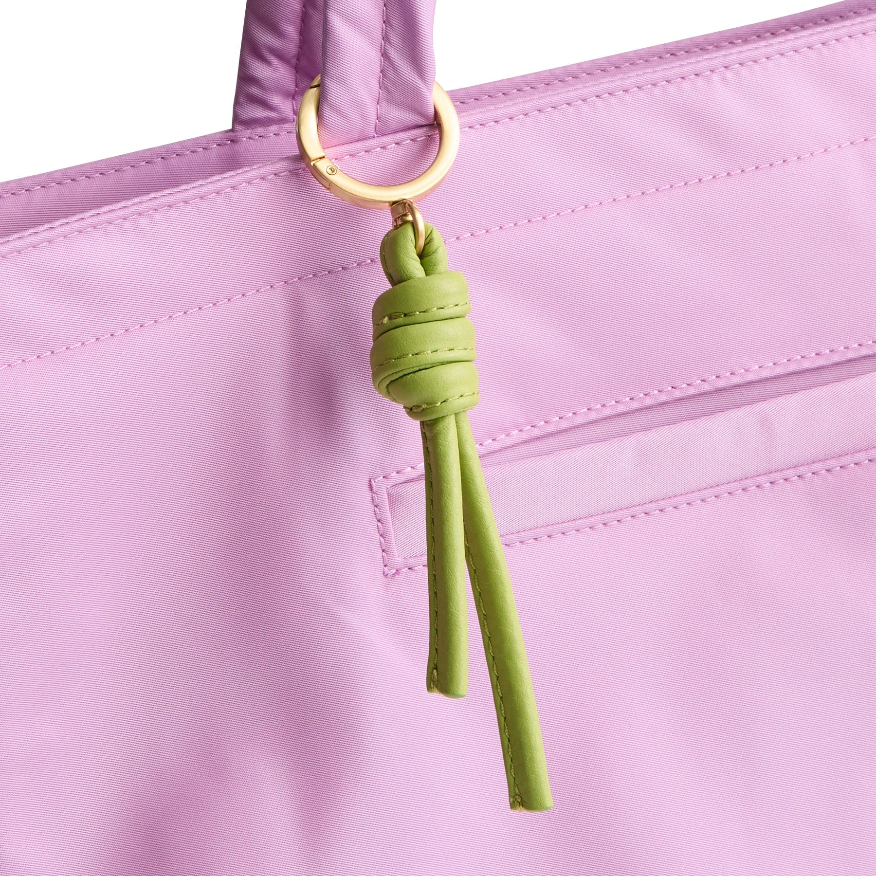 Every Day Bag Charm Spinach Green in Leather - Image 2