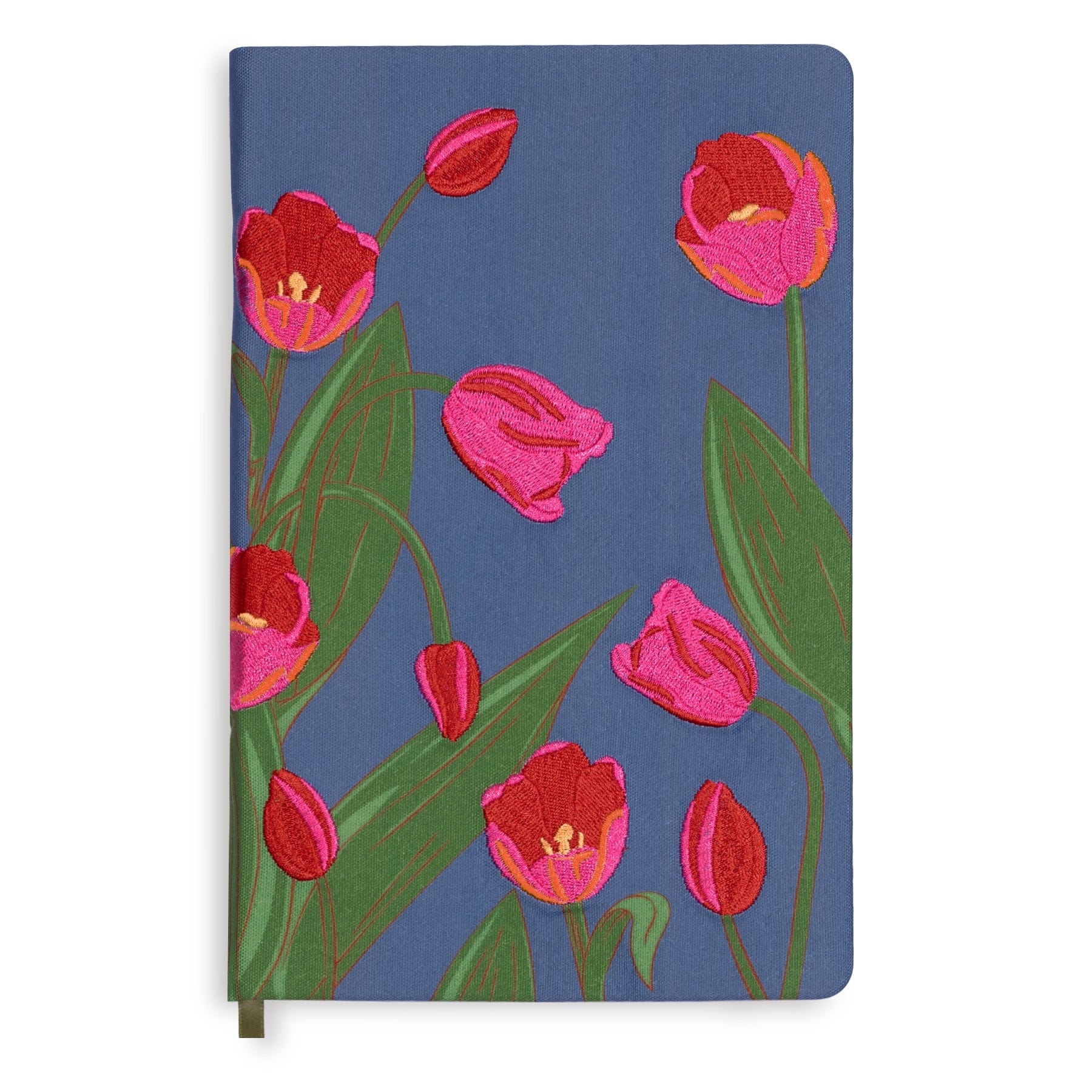 Fabric Journal Tulips on quiet harbor