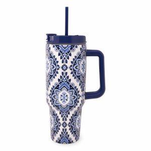 Stainless Steel XL Tumbler w/Handle Cambridge blues in Stainless steel
