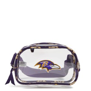 NFL Clear Small Belt Bag Baltimore ravens bandana in Textured Polyurethane