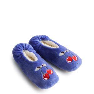 Fleece Slipper Socks Cherry picking in Fleece