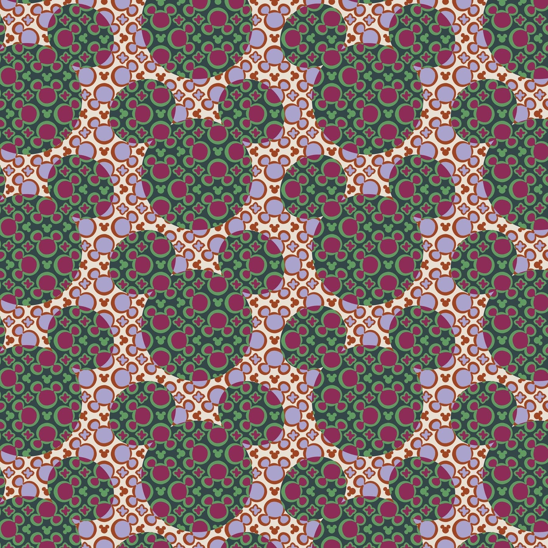 Disney Original Hipster Mickey mouse kaleidoscope lavender in Featherweight - Image 5
