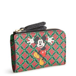 Disney Zip Card Pouch Silly mickey mouse in Textured polyurethane