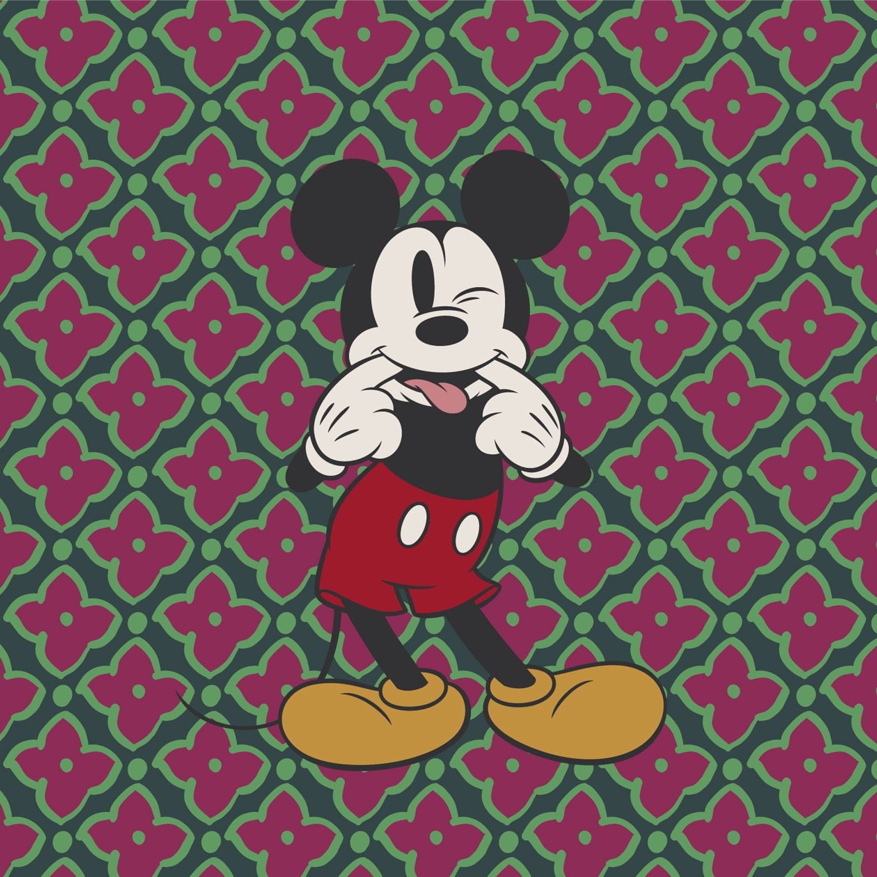 Disney Tab Wallet Silly mickey mouse in Textured polyurethane - Image 4