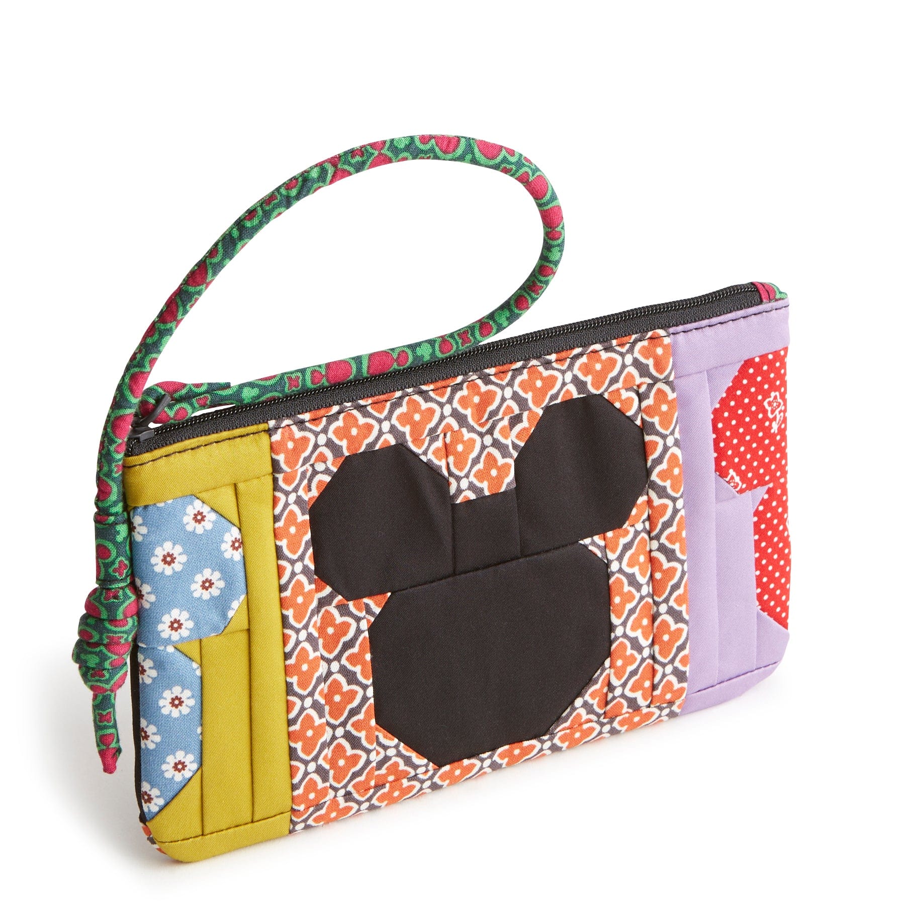 Disney Knotted Wristlet Mickey mouse on repeat patchwork in Premium cotton