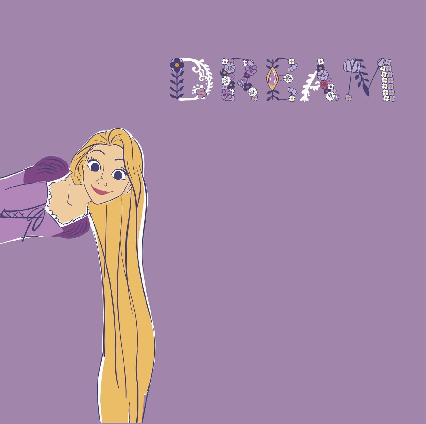 Disney Tab Wallet Rapunzel on purple rhapsody in Leather - Image 4