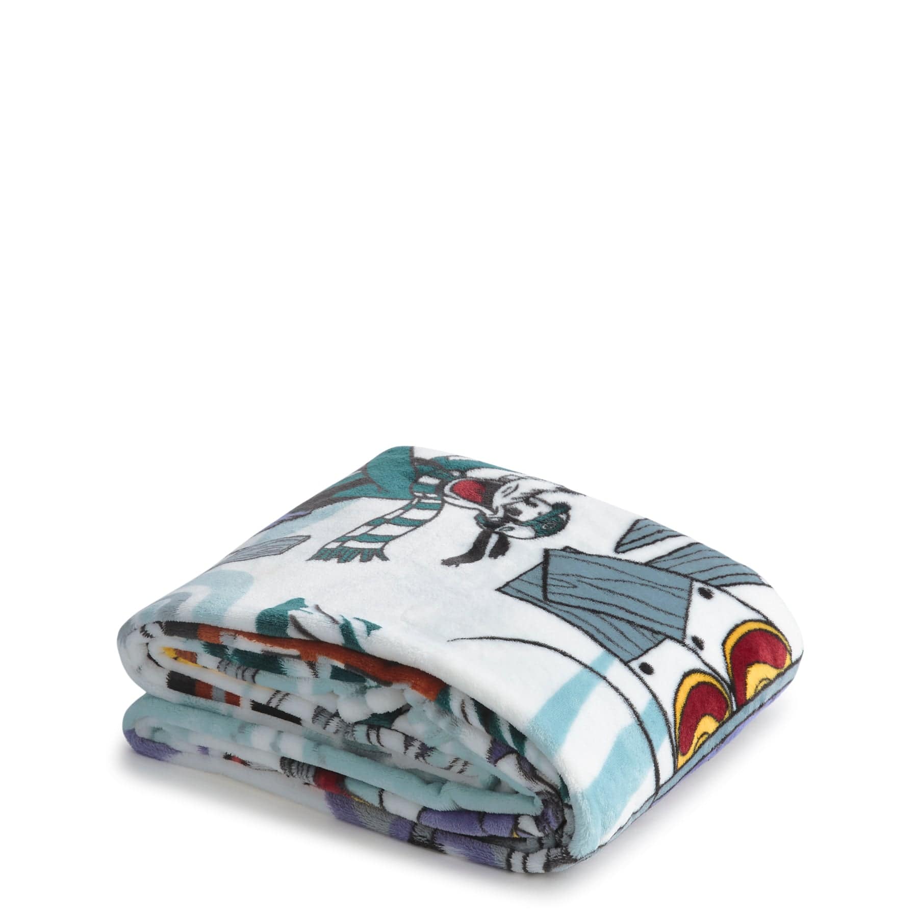 Disney Plush Throw Blanket Ski weekend mickey and friends in Fleece - Image 2