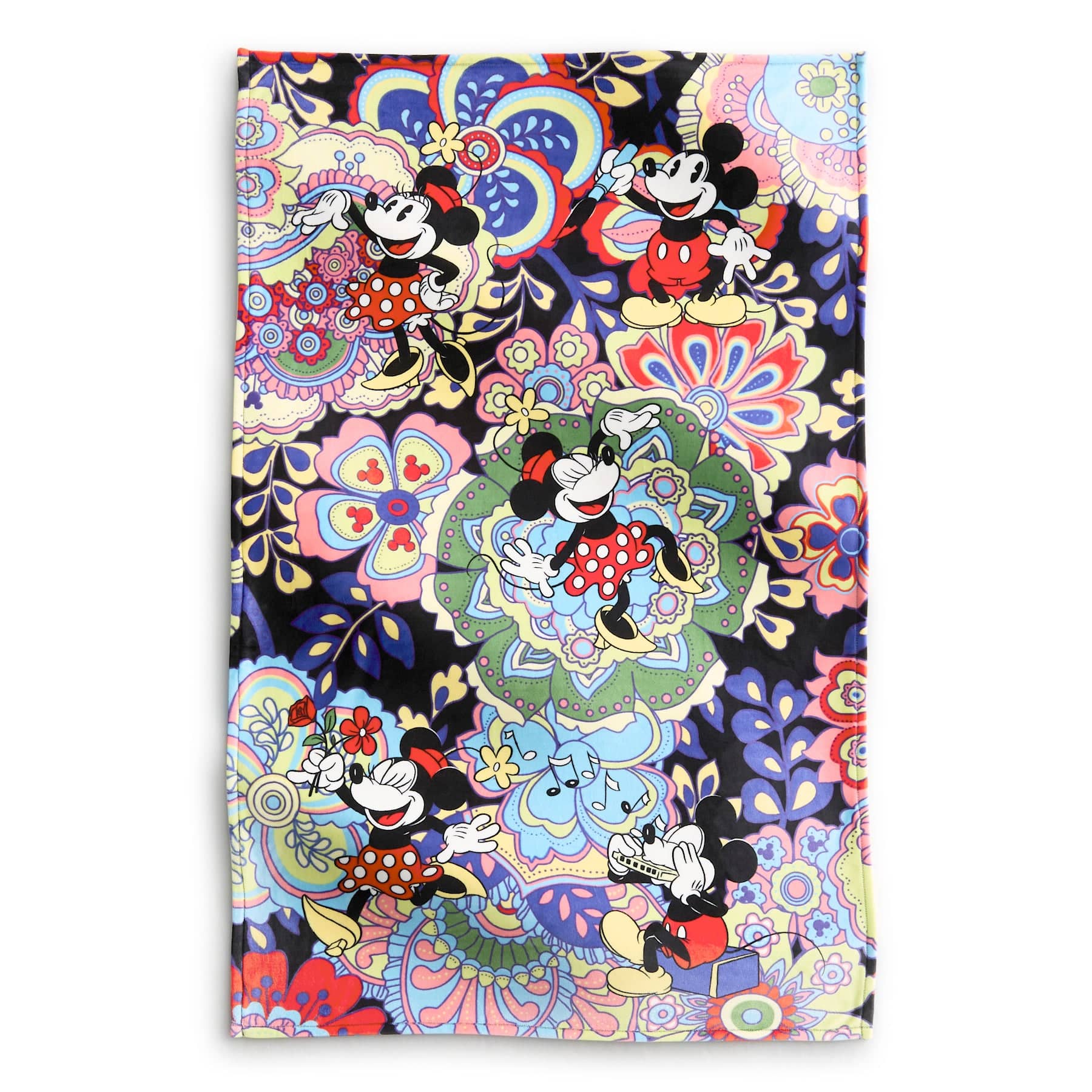 Disney Plush Throw Blanket Mickey and minnie petal multi in Fleece