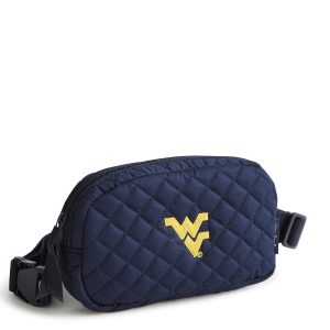 Mini Belt Bag Classic navy with west virginia university in Cotton