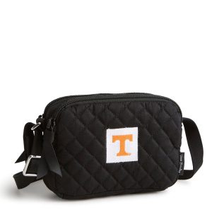 Small Stadium Crossbody Black with university of tennessee in Cotton