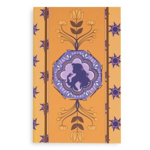 Disney Mini Notebook Set of 2 Rapunzel silhouette medallion
