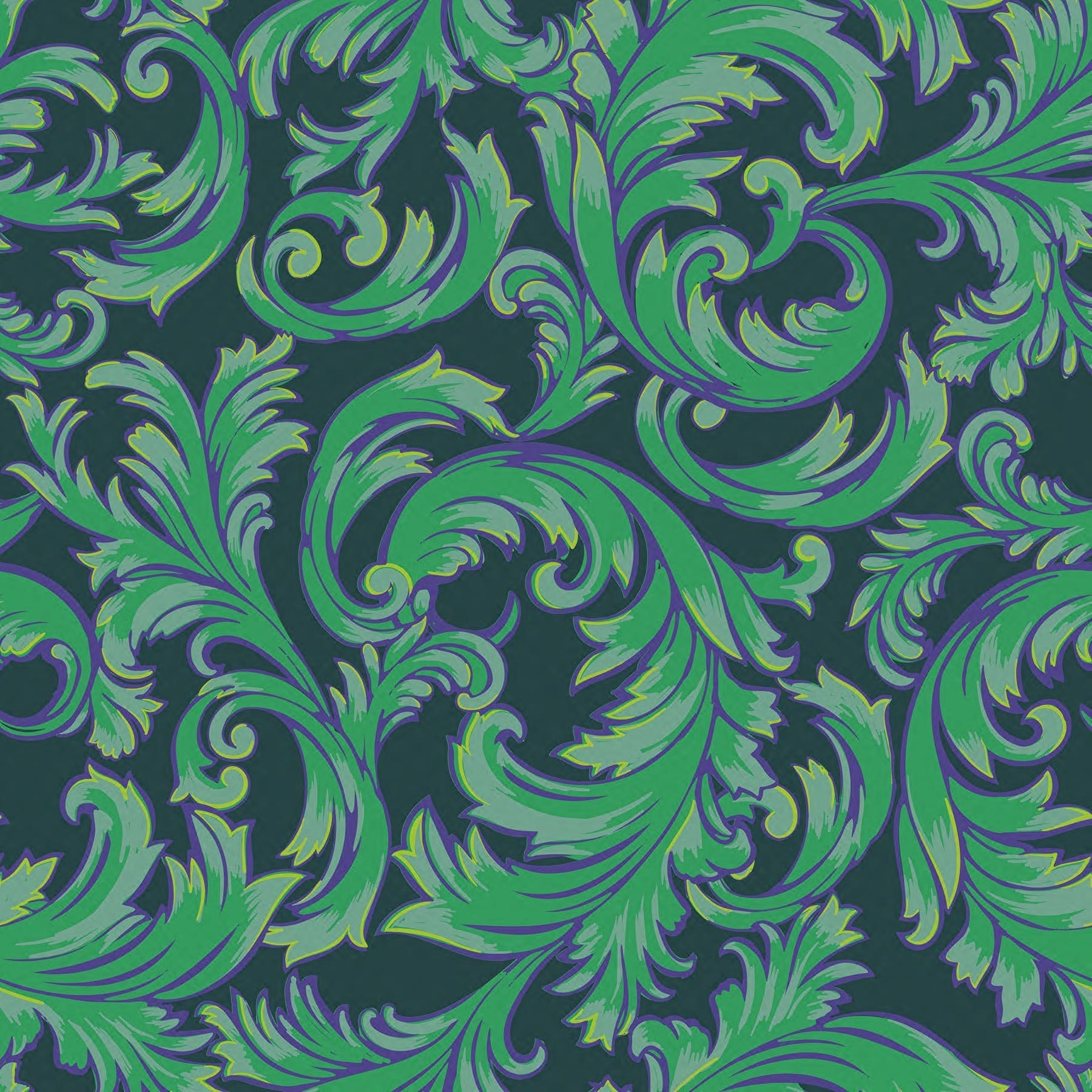Wicked Woven Robe Positively green & sea moss in Viscose - Image 3