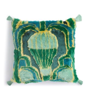 Wicked Faux Fur Throw Pillow Land of oz