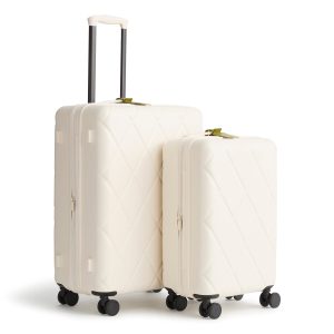 Nested 2 Pc. Luggage Set Cottage Cream in Hardside Luggage