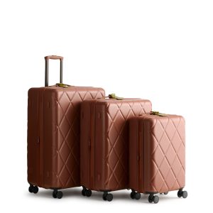 Nested 3 Pc. Luggage Set Cinnamon in Hardside Luggage