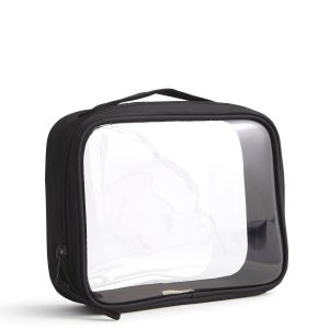 Clear Cosmetic Bag Moonless Night in Textured Polyurethane