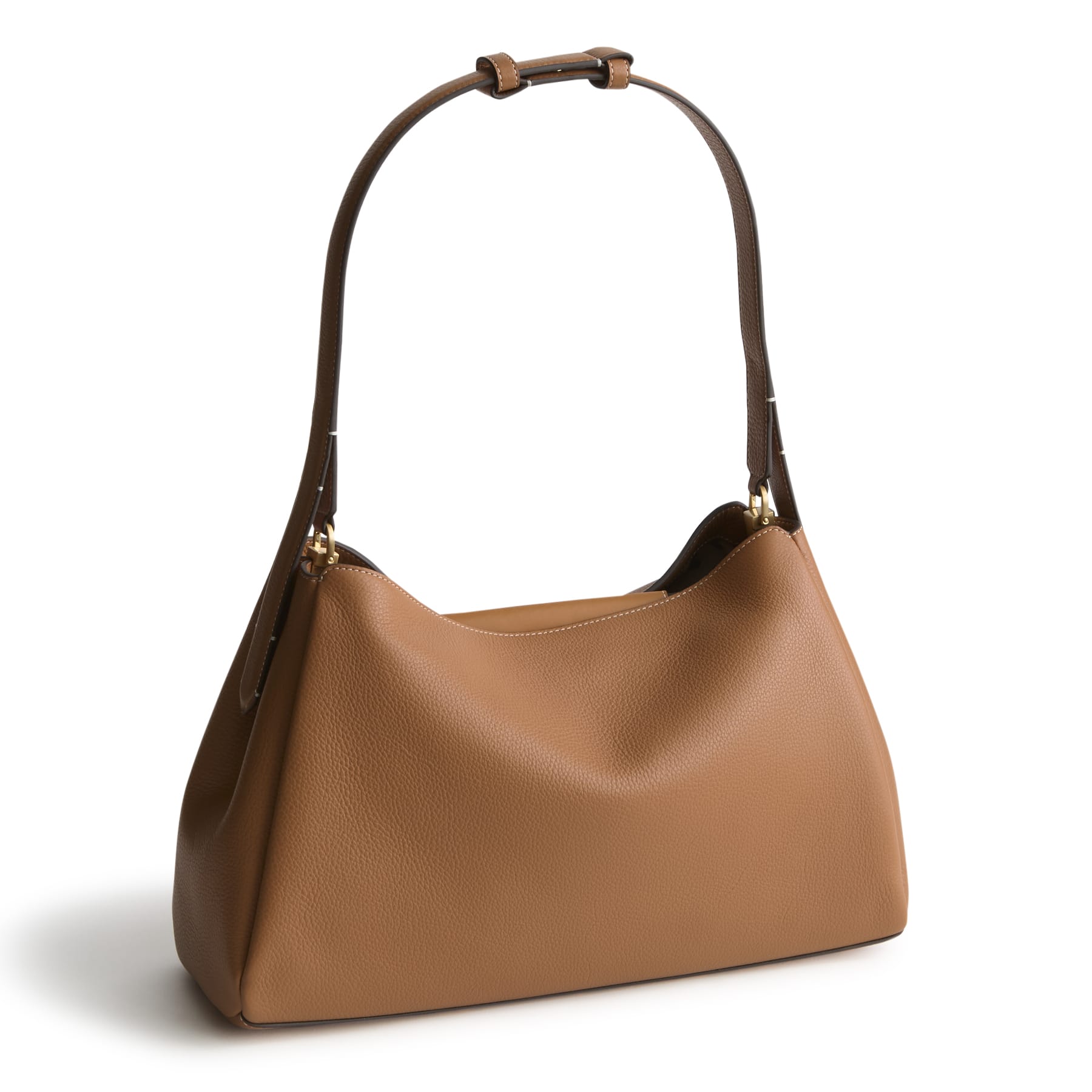Frazier Shoulder Bag Roasted Pecan in Leather - Image 4