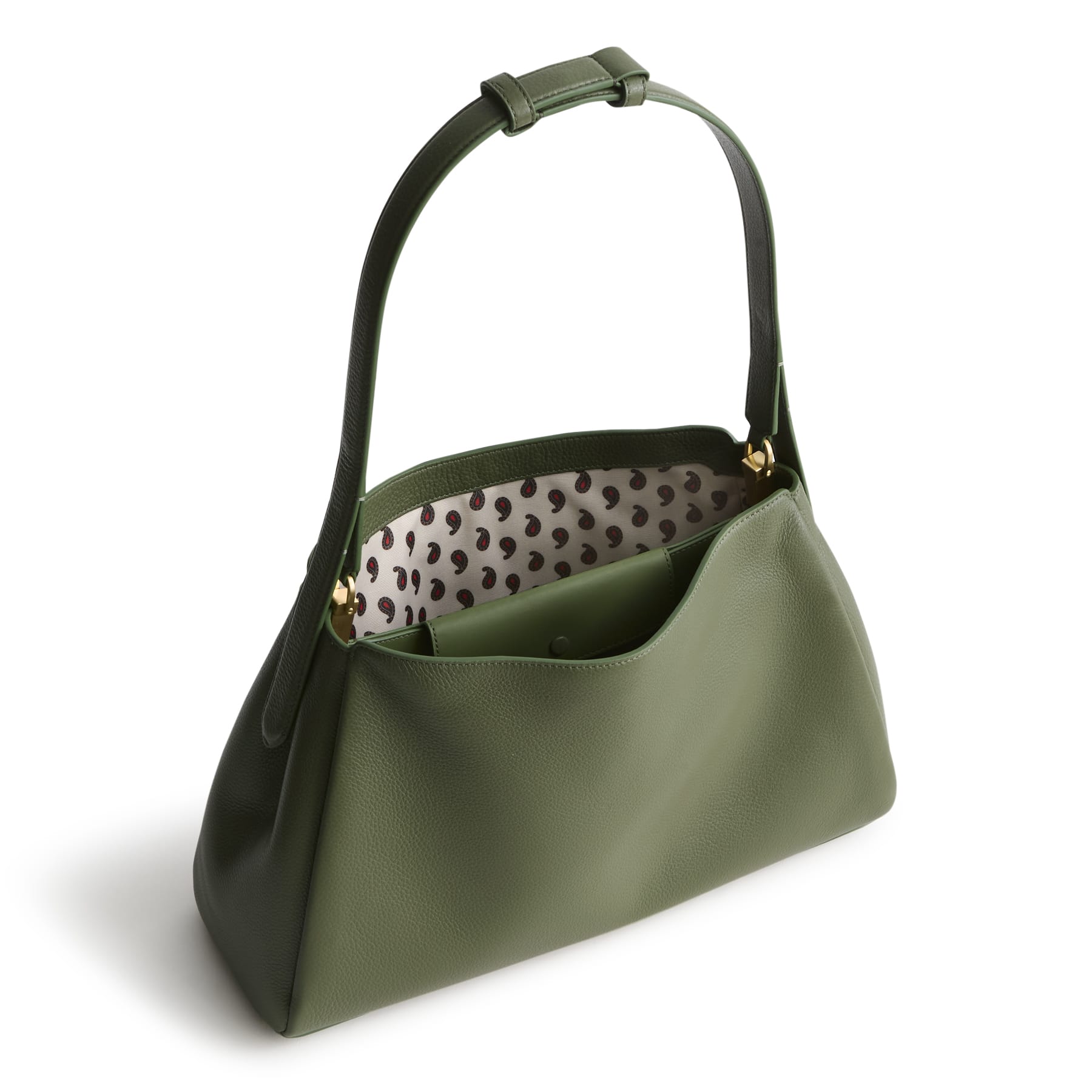 Frazier Shoulder Bag Bronze Green in Leather - Image 4