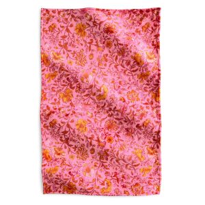 Plush Throw Blanket Flourishing garden in Fleece