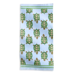 Beach Towel Slow dance in Cotton looped terry